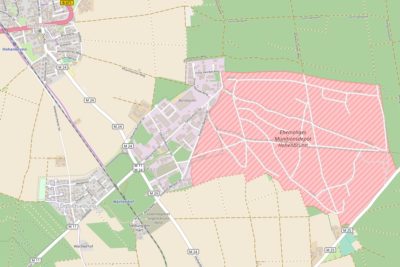 Gebiet der ehemaligen MUNA - Karte OpenStreetMap