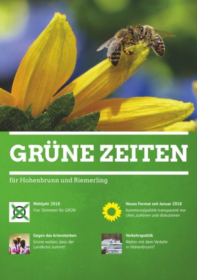 Titelblatt Grüne Zeiten 1/2018