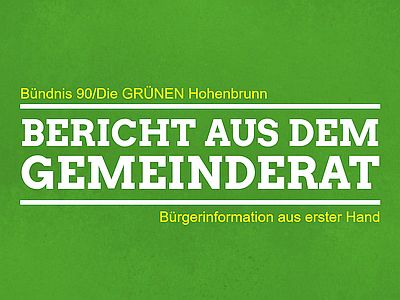 BerichtAusDemGemeinderat