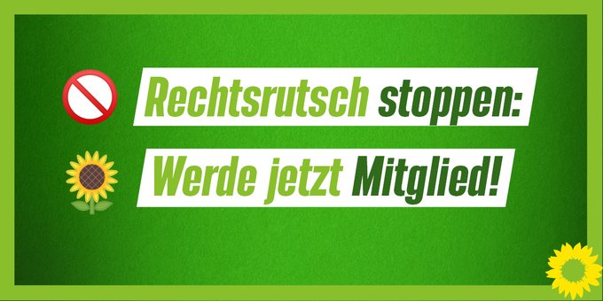 Rechtsrutsch Stoppen - Werde jetzt Mitglied!