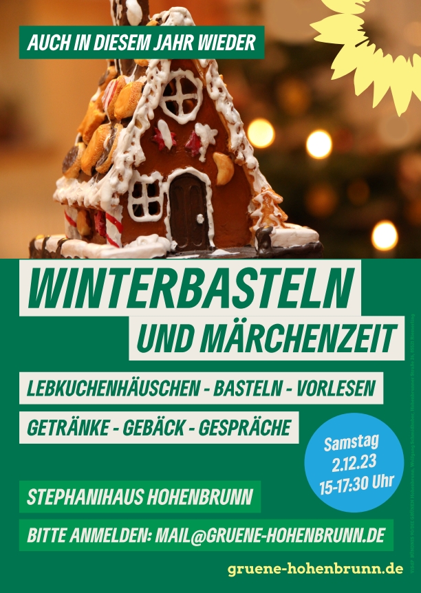 Plakat Winterbasteln