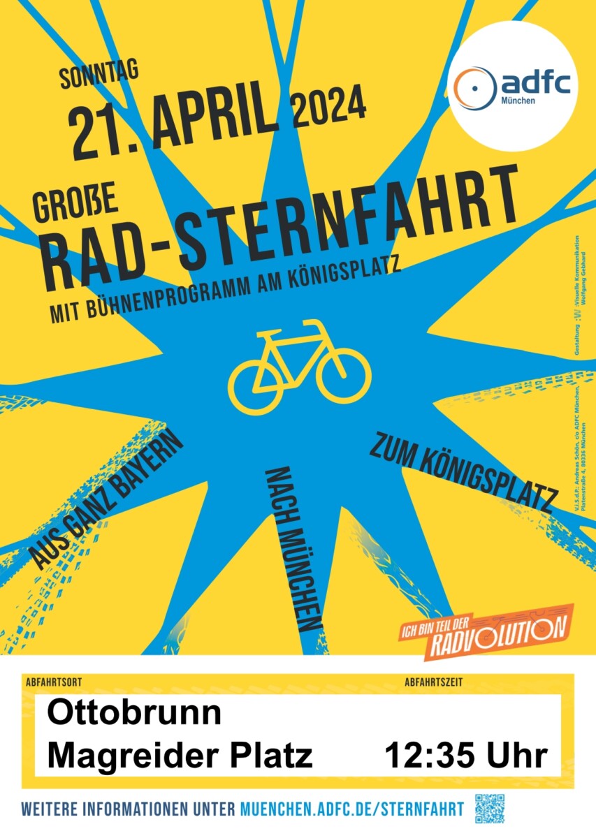 Plakat ADFC Sternfahrt